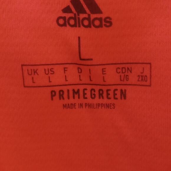 Adidas Men's Large Bright Orange Aeroready Tee, Activewear , Athleisure - Picture 2 of 10